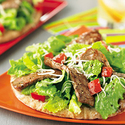 Steaked-Out Pita Pizzas