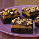 Triple-Layer Peanut Butter Brownies