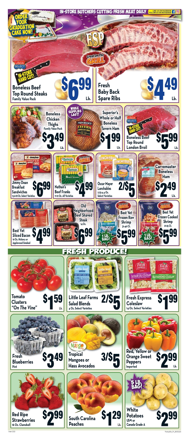 Print Weekly Specials Randy's BiLo Weekly Ad 6/05/2025 6/11/2025